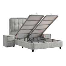 Тапицирана спалня с матрак PICASSO 160 x 200 - бежов 626