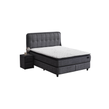 Тапицирана спалня с матрак PICASSO 160 x 200 - графит 501 Тапицирана спалня с матрак PICASSO 160 x 200 - графит 501