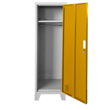 Метален шкаф Carmen CR-1604-1 JZ - Сив / оранжев
