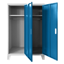 Метален шкаф Carmen CR-1605-2 JZ - сив / син