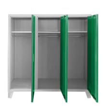 Метален шкаф Carmen CR-1605-3 JZ - сив / тъмнозелен