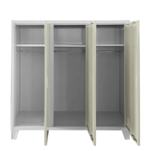 Метален шкаф Carmen CR-1605-3 JZ - сив / бежов Метален шкаф Carmen CR-1605-3 JZ - сив / бежов