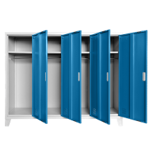 Метален шкаф Carmen CR-1605-4 JZ - Сив / син Метален шкаф Carmen CR-1605-4 JZ - Сив / син
