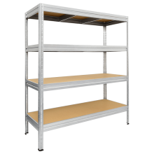 Метален стелаж Carmen CR-1024 - 168x160x40 см, до 600 кг на рафт - цинк