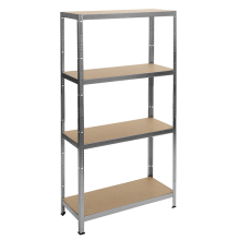 Метален стелаж Carmen CR-1024 - 180x90x40 см, до 600 кг на рафт - цинк