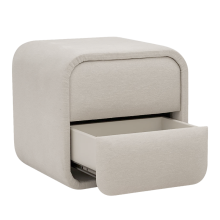 Нощно шкафче за спалня BUMBY - бял 1 Нощно шкафче за спалня BUMBY - бял 1