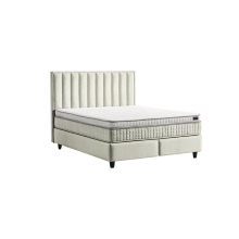 Тапицирана спалня с матрак PERRY LUX 160 x 200 - крем 01