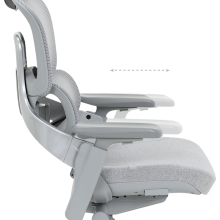 Ергономичен стол METZ - сив