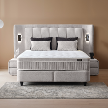 Тапицирана спалня с матрак JULIE 180 x 200 - Перла SY