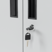 Метален шкаф за инструменти Carmen CR-1226 L SAND - черен-сребърен Метален шкаф за инструменти Carmen CR-1226 L SAND - черен-сребърен