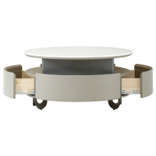 Холна маса TARIA - бял-капучино