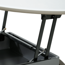 Холна маса TARIA - бял-капучино