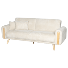 Разтегателен диван - тройка GOMA - бял E26 Разтегателен диван - тройка GOMA - бял E26