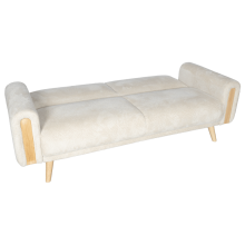 Разтегателен диван - тройка GOMA - бял E26 Разтегателен диван - тройка GOMA - бял E26