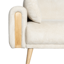 Разтегателен диван - тройка GOMA - бял E26 Разтегателен диван - тройка GOMA - бял E26