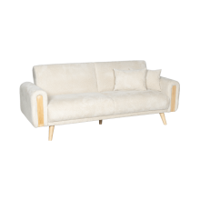 Разтегателен диван - тройка GOMA - бял E26 Разтегателен диван - тройка GOMA - бял E26