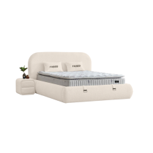 Тапицирана спалня с матрак FABER 140 х 200 - лате 06