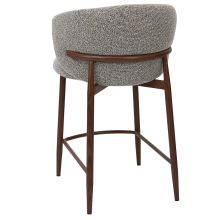 Бар стол MEMO - черен -кафяв 170 WAL