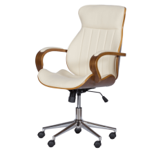 Президентски офис стол Carmen 6402 - орех-крем Президентски офис стол Carmen 6402 - орех-крем