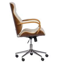 Президентски офис стол Carmen 6402 - орех-крем Президентски офис стол Carmen 6402 - орех-крем