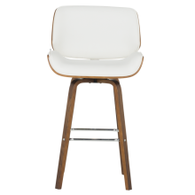 Бар стол Carmen 4027 - орех / бял Бар стол Carmen 4027 - орех / бял