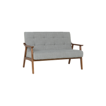 Двуместно канапе PABLO - орех / сиво