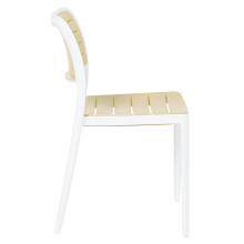 Градински стол RABAT - жълт-бял Градински стол RABAT - жълт-бял