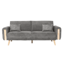 Разтегателен диван - тройка GOMA - сив Е13