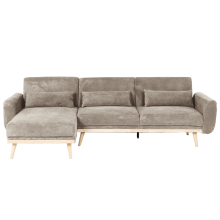 Ъглов разтегателен диван VIVI - кафяв V38 Ъглов разтегателен диван VIVI - кафяв V38