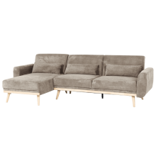 Ъглов разтегателен диван VIVI - кафяв V38 Ъглов разтегателен диван VIVI - кафяв V38