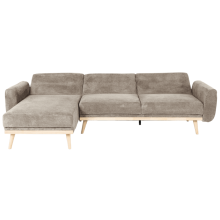 Ъглов разтегателен диван VIVI - кафяв V38 Ъглов разтегателен диван VIVI - кафяв V38