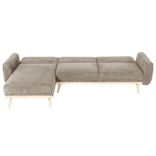 Ъглов разтегателен диван VIVI - кафяв V38 Ъглов разтегателен диван VIVI - кафяв V38