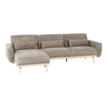 Ъглов разтегателен диван VIVI - кафяв V38 Ъглов разтегателен диван VIVI - кафяв V38