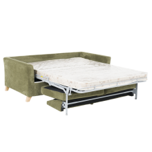 Разтегателен диван - тройка FIZI  - зелен Е75