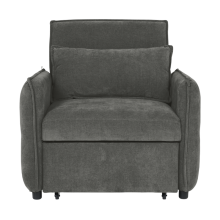 Разтегателен фотьойл AKETI - тъмносив М18