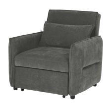 Разтегателен фотьойл AKETI - тъмносив М18