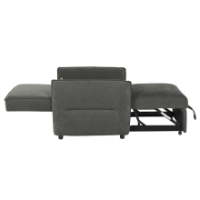 Разтегателен фотьойл AKETI - тъмносив М18