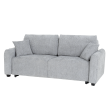 Разтегателен диван - тройка LOMELA - светлосив L03