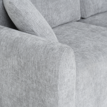 Разтегателен диван - тройка LOMELA - светлосив L03