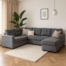 Ъглов разтегателен диван IKELA - сив Ъглов разтегателен диван IKELA - сив