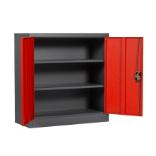 Метален шкаф Carmen CR-1239 E J SAND - червен-графит