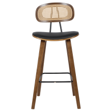 Бар стол Carmen 4029 - орех/черен