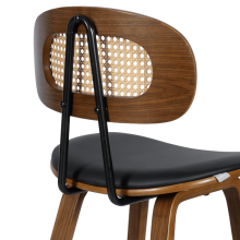 Бар стол Carmen 4029 - орех/черен