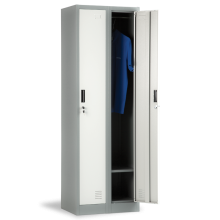 Метален шкаф Carmen CR-1242-2 J LUX - сив / тъмносив Метален шкаф Carmen CR-1242-2 J LUX - сив / тъмносив