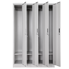 Метален шкаф Carmen CR-1242-4 J - сив