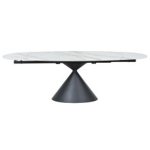 Разтегателна трапезна маса UPATA - бяла