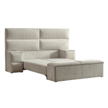 Тапицирана спалня с матрак PUZZLE 180 х 200 - крем 01 Тапицирана спалня с матрак PUZZLE 180 х 200 - крем 01