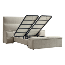 Тапицирана спалня с матрак PUZZLE 180 х 200 - крем 01 Тапицирана спалня с матрак PUZZLE 180 х 200 - крем 01