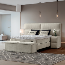 Тапицирана спалня с матрак PUZZLE 180 х 200 - крем 01 Тапицирана спалня с матрак PUZZLE 180 х 200 - крем 01