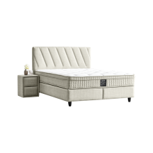 Тапицирана спалня с матрак SIESTA 160 x 200 - крем 01